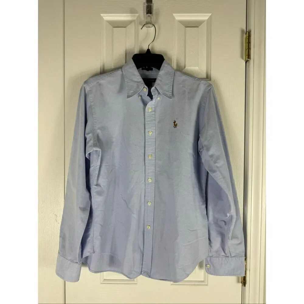 Ralph Lauren Boys Classic Fit Blue Shirt Size 10